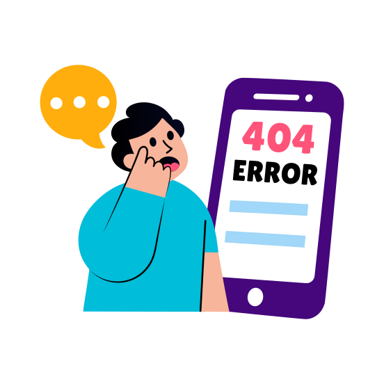 Mobile Error, Smartphone, Phone, Problem, Issue, illustration