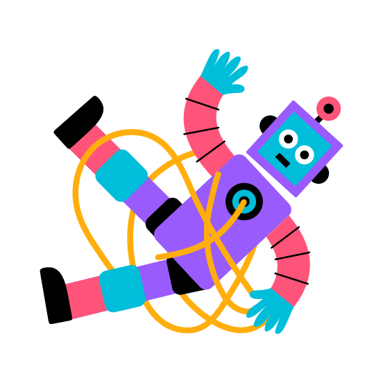 Robot Failure, Bot, Malfunction, Breakdown, Error, illustration