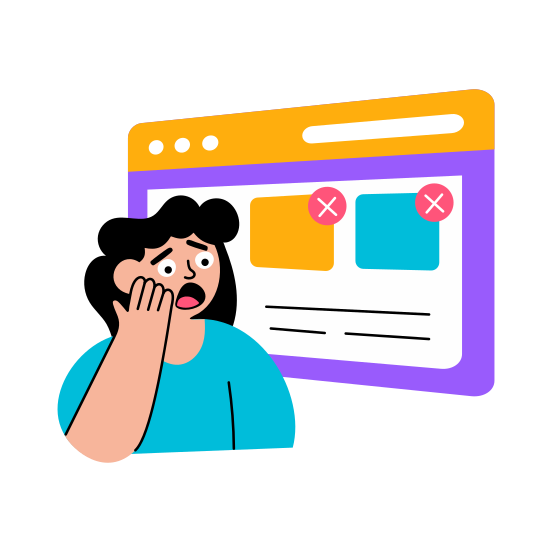 Submission Error, Problem, Issue, Trouble, Failure illustration