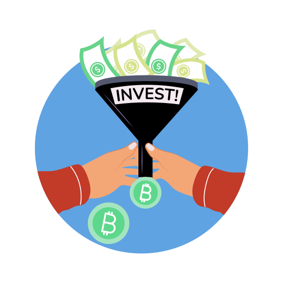 Conversion, Sales Funnel, Investment, Profit, Earnings illustration