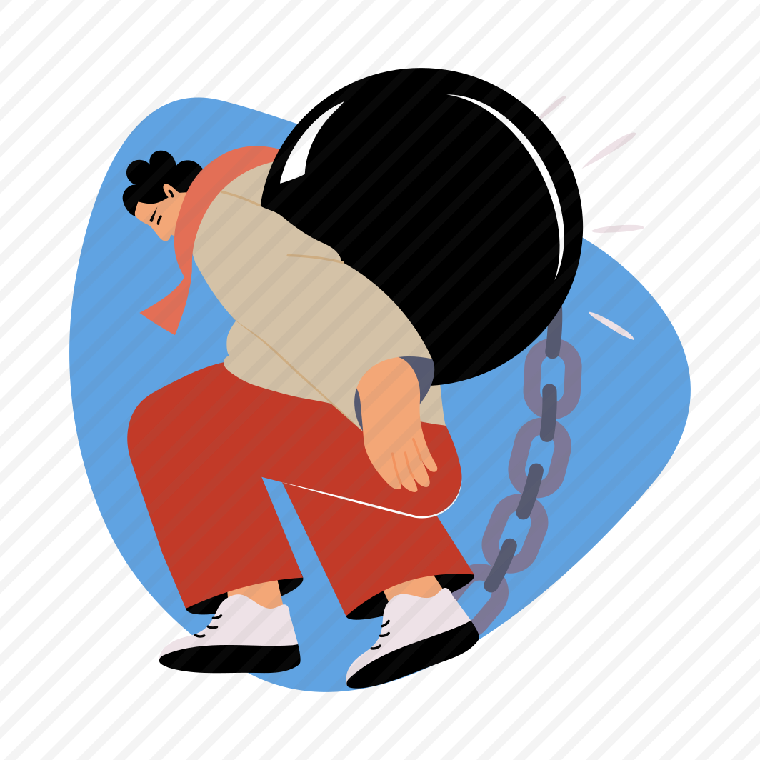 Debt Struggle, Burden, Liability, Loan, Insolvency, preview