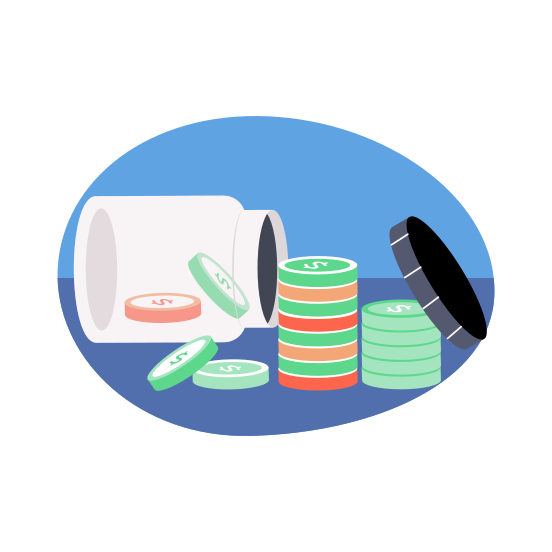 Eroding Savings, Money, Cash, Currency, Inflation illustration