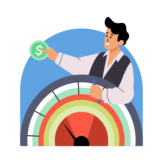 Financial Risk, Threat, Money, Cash, Currency illustration