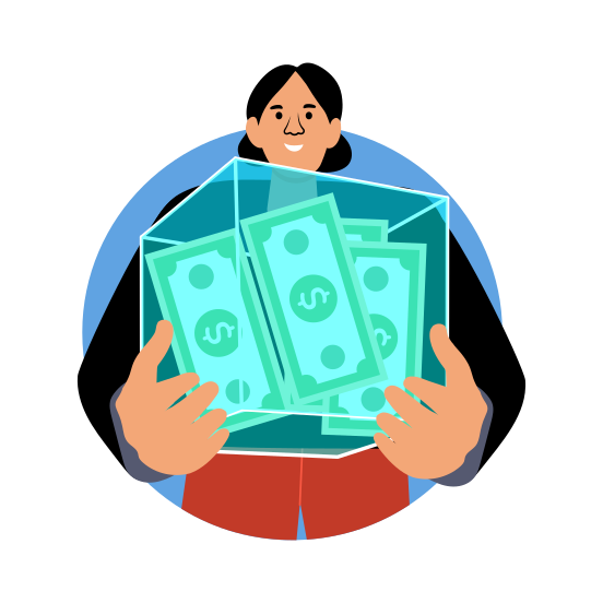 Investment Money, Cash, Currency, Asset, Wealth illustration