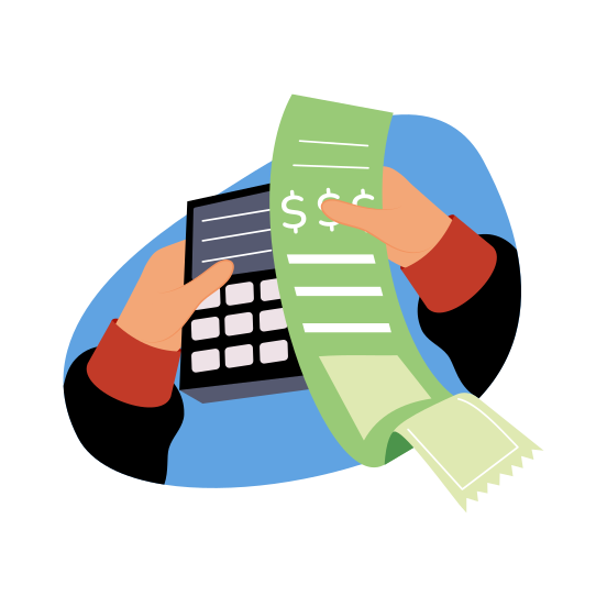 Shopping Receipt, Billing, Statement, Retailing, Payment illustration