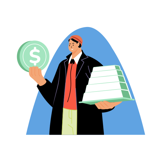 Value Investor, Capitalist, Tycoon, Comparison, Profit illustration