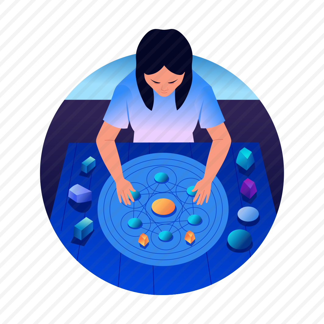 Crystal Gridding, Manifestation, Healing, Calmness, Meditation preview