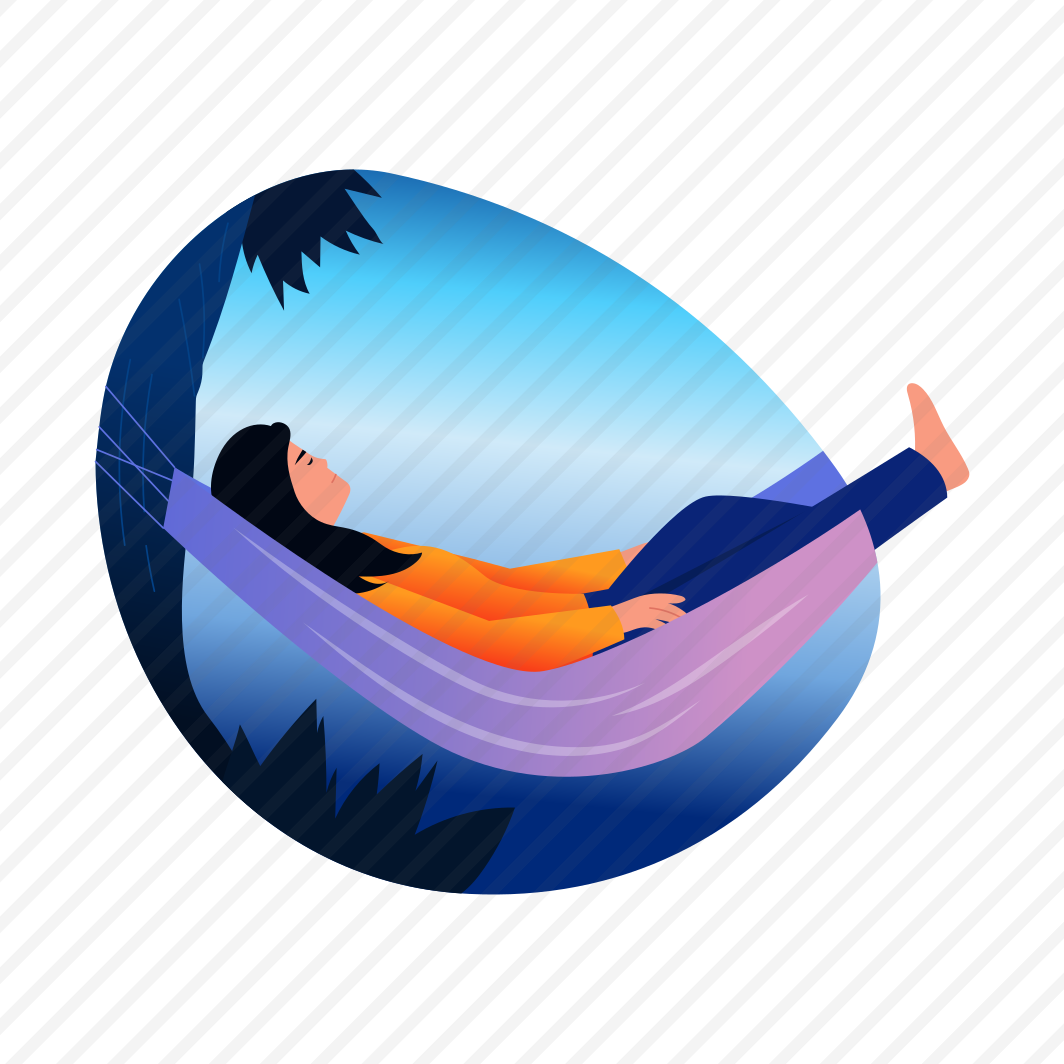 Hammock, Swing Bed, Resting, Relaxing, Character preview