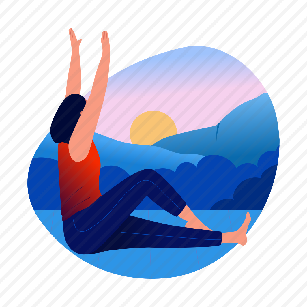 Morning Yoga, Exercise, Workout, Meditation, Character preview