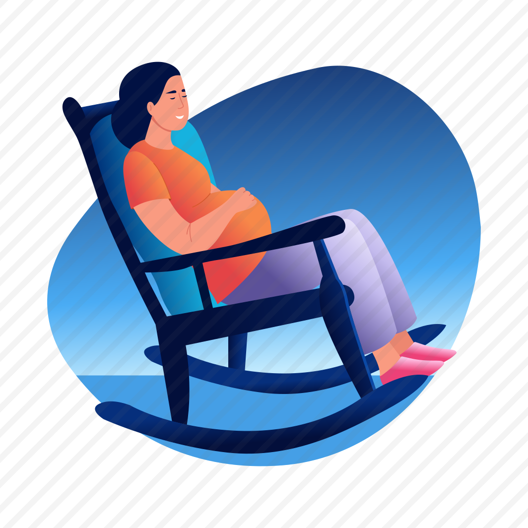 Rocking Chair, Sitting, Relaxing, Resting, Character preview