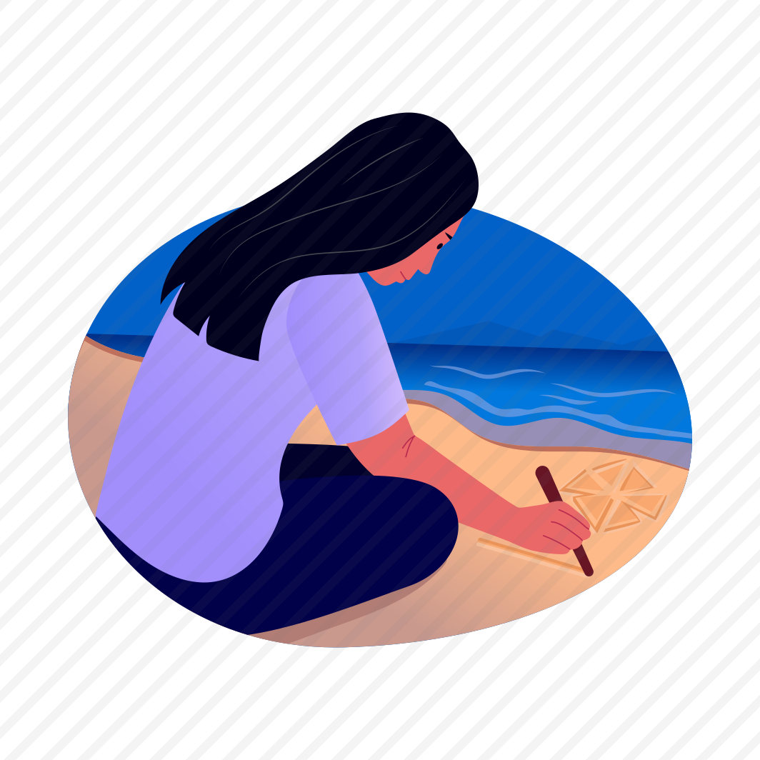 Sand Drawing, Activity, Hobby, Relaxing, Character preview