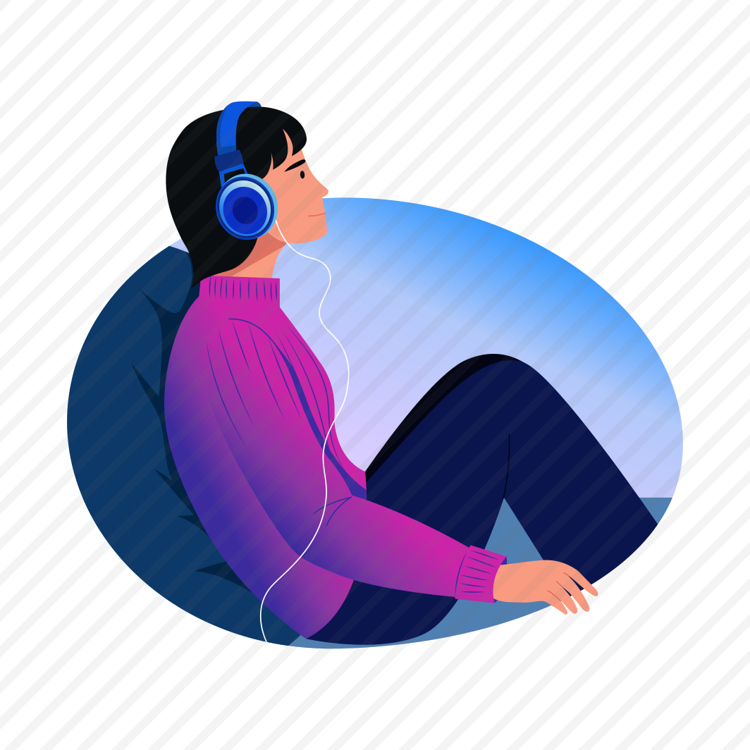 Soothing Music, Listening, Audio, Relaxing, Character preview