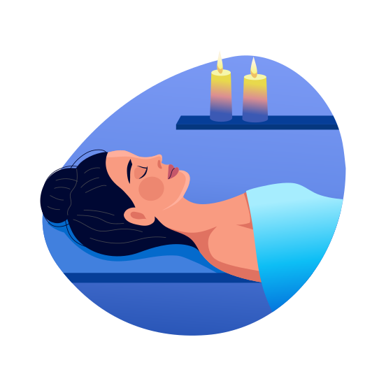 Spa, Therapy, Relaxation, Wellness, Wellbeing, illustration