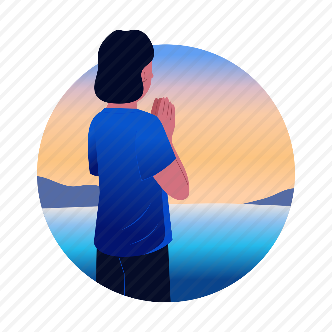 Sunrise Salutation, Yoga, Meditation, Tranquillity, Character preview