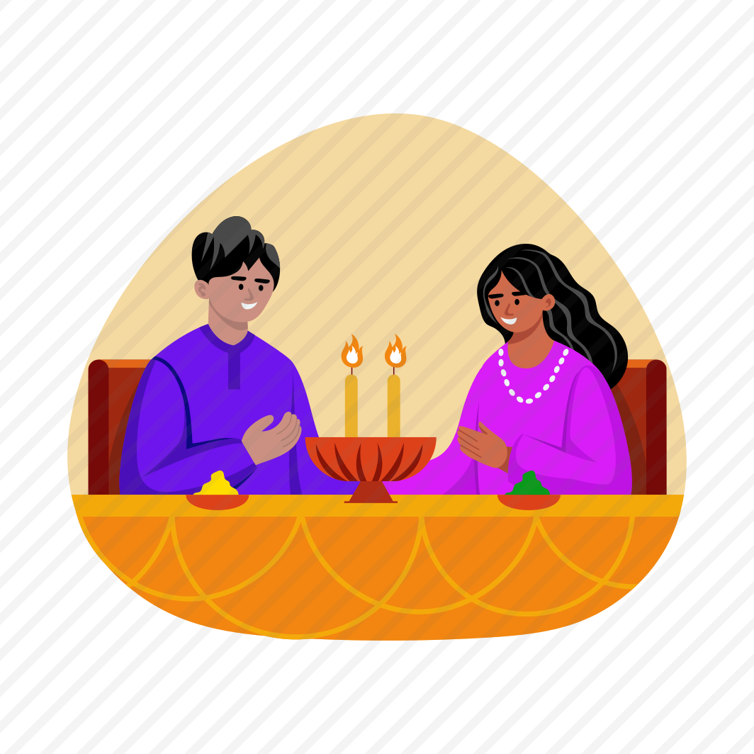Candlelight Dinner, Food, Couple, Diwali, Tradition, preview
