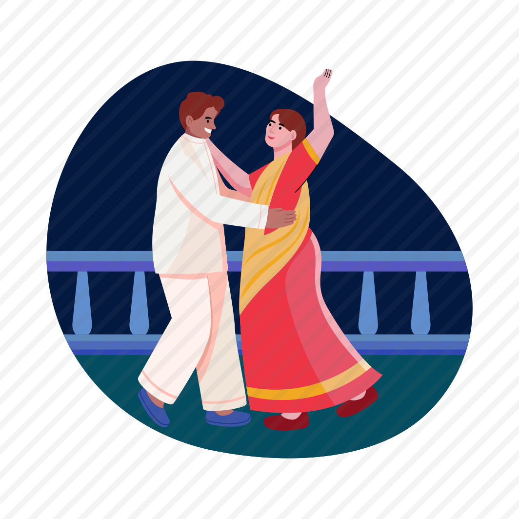 Dancing, Celebrating, Couple, Diwali, Festival, preview