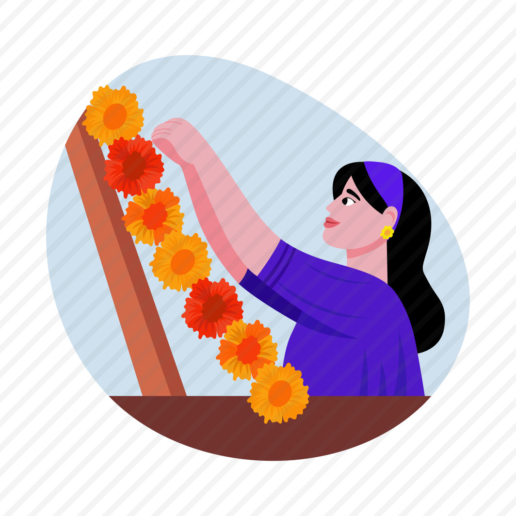 Decorating Flowers, Celebrating, Diwali, Tradition, Culture preview