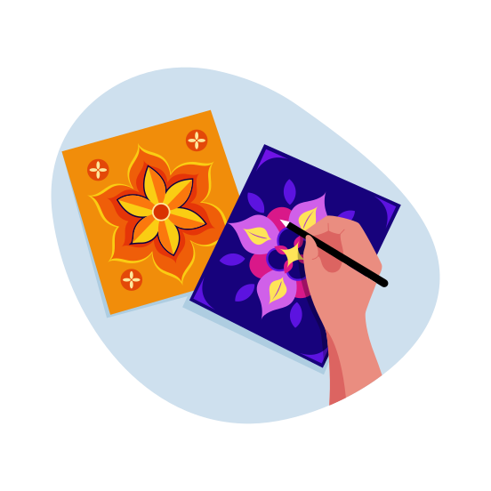 Diwali Cards, Greeting Cards, Postcards, Wishing, Festival, illustration