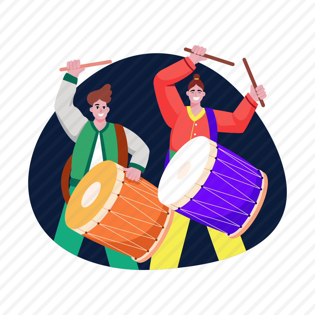 Drummers, Celebrating, Festival, Diwali, Tradition, preview