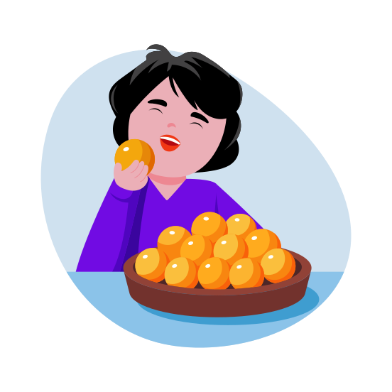 Eating Sweets, Food, Diwali, Tradition, Confectionery illustration