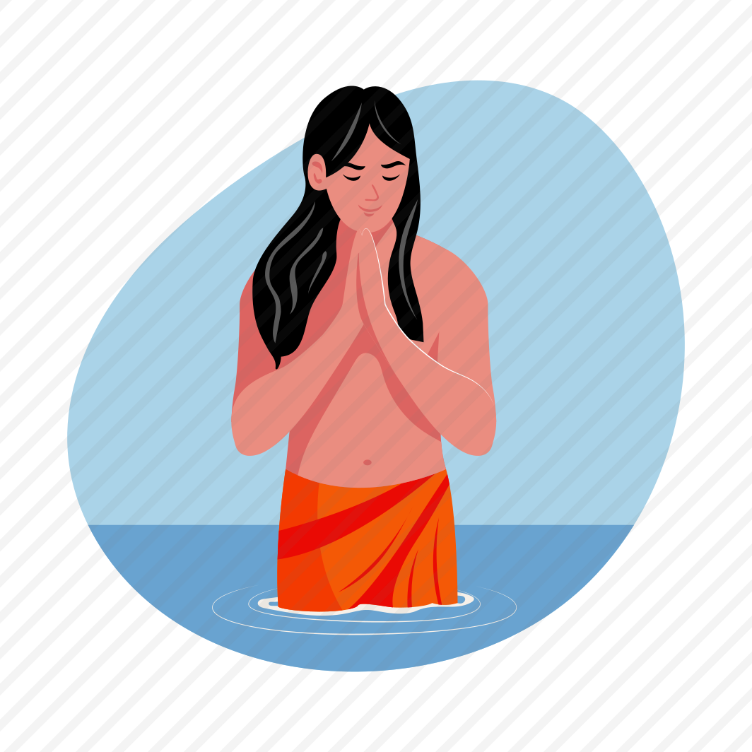 Holy Bath, Praying, Ritual, Diwali, Tradition, preview
