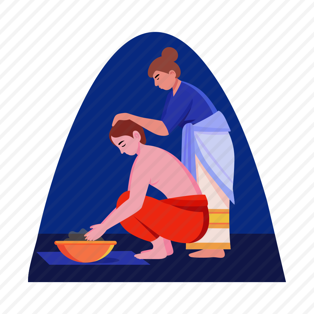 Oil Bath, Hinduism, Diwali, Traditional, Culture preview