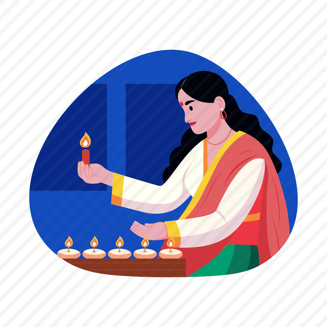 Oil Lamps, Light, Praying, Diwali, Tradition preview