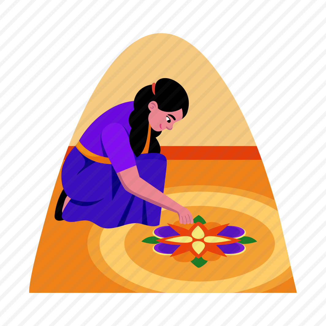 Rangoli Art, Artwork, Mandala, Floral, Diwali, preview