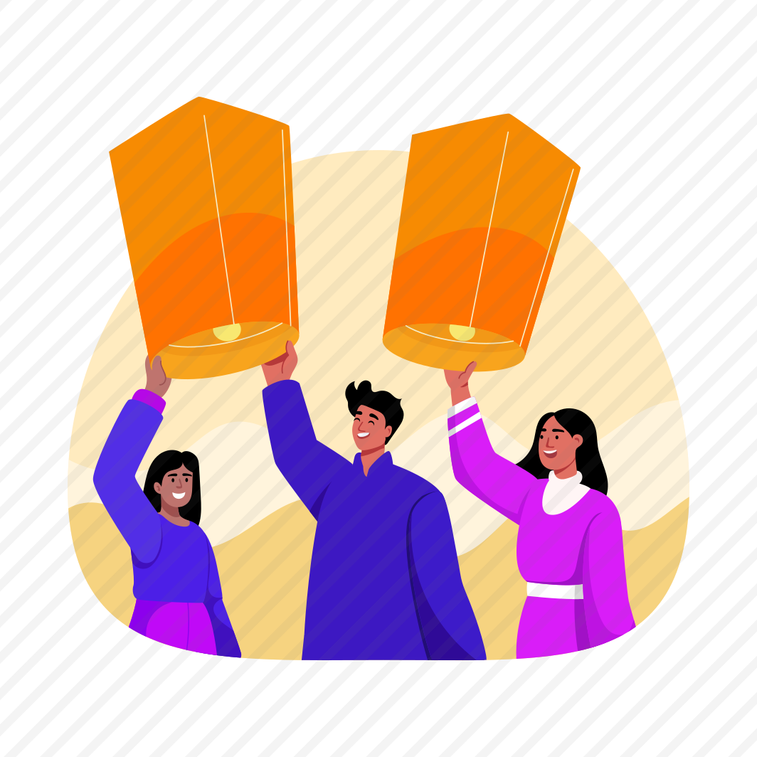 Releasing Lanterns, Lights, Diwali, Tradition, Festival preview