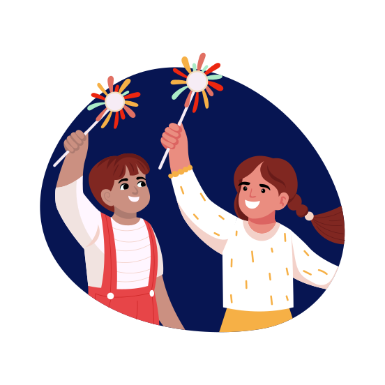 Sparklers, Crackers, Fireworks, Celebration, Diwali, illustration