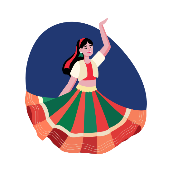 Traditional Dress, Frock, Attire, Clothing, Diwali, illustration