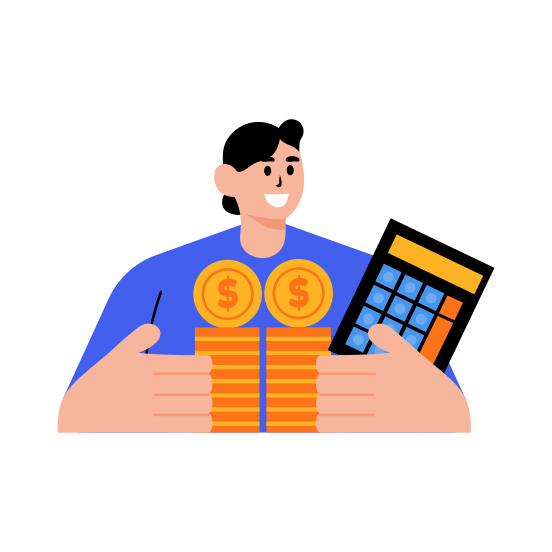 Accountant, Cashier, Bookkeeper, Character, Employee illustration