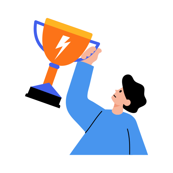 Achievement, Success, Trophy, Accomplishment, Award, illustration