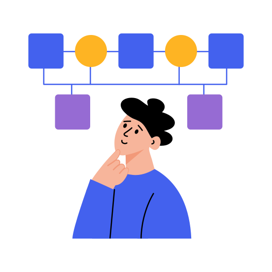 Mind Mapping, Brainstorming, Thinking, Ideation, Creativity illustration