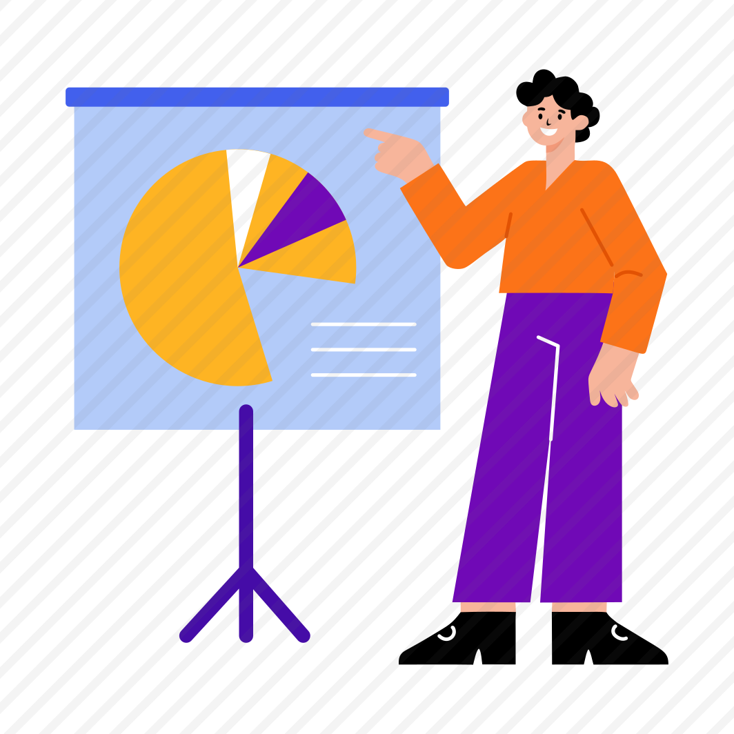 Presenting, Explaining, Report, Statistician, Employee preview