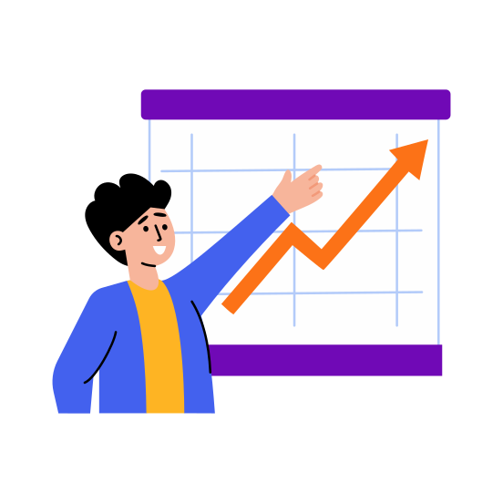 Tracking Scales, Progress, Growth, Metrics, Report, illustration