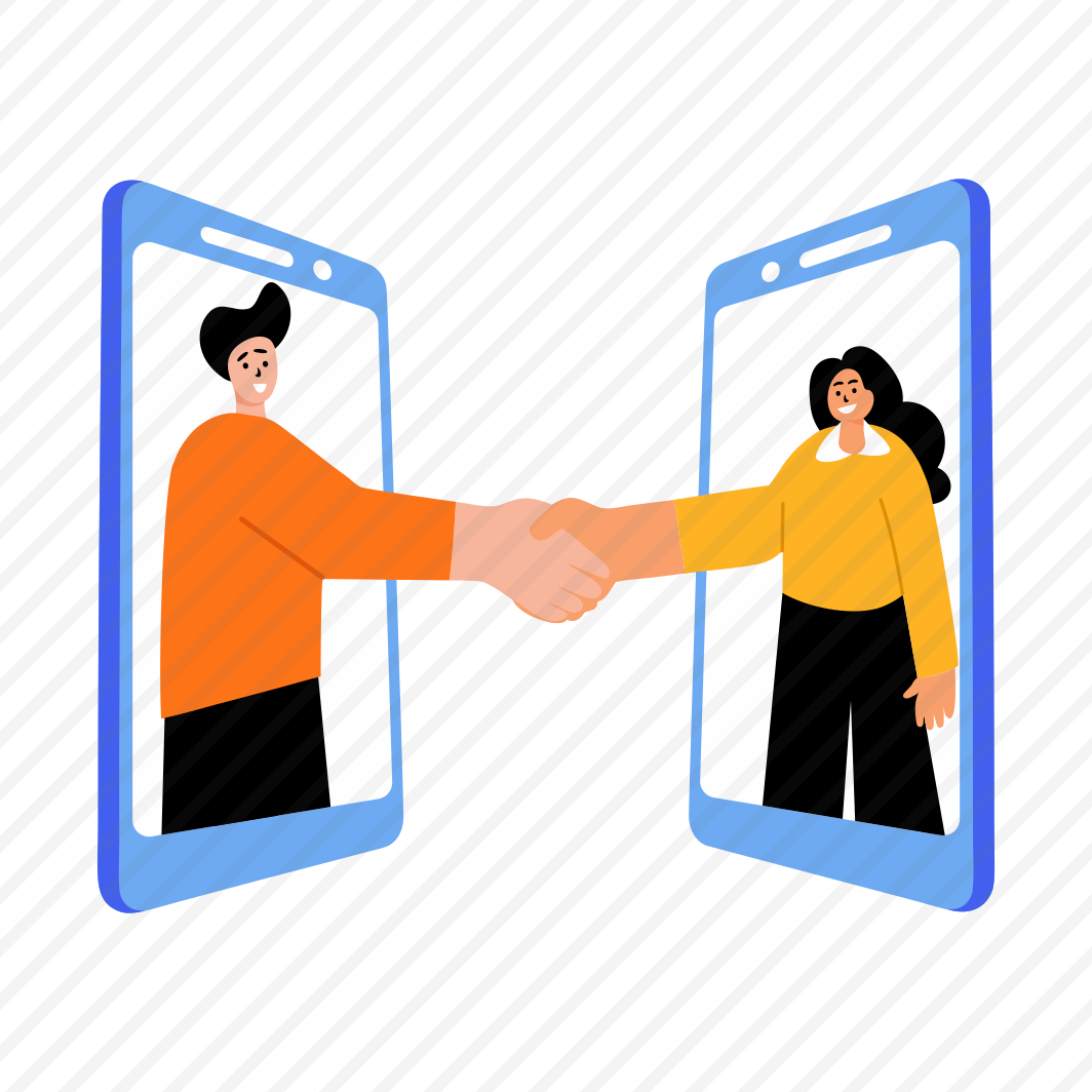 Virtual Handshake, Greeting, Communication, Conversation, Talk preview