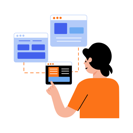 Web Developer, Coding, Programming, Engineer, Working illustration