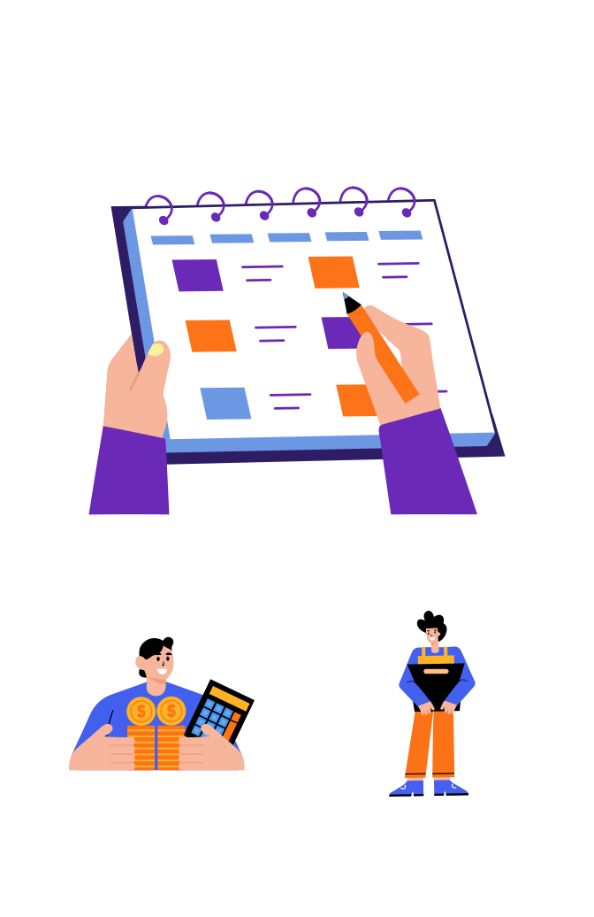 Work Illustration Art Set Large Set Preview