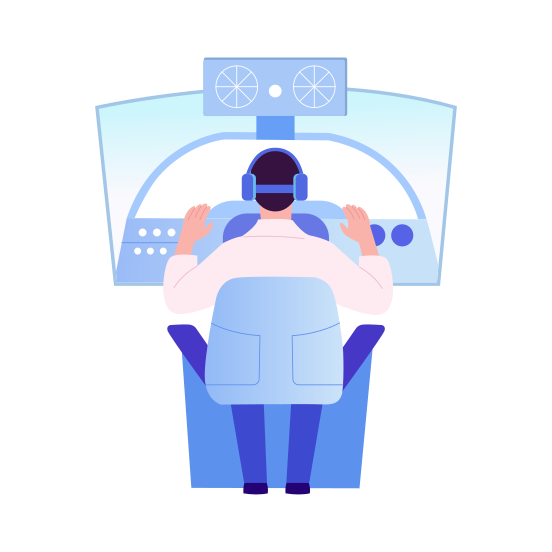 Flight Simulation, Pilot, Cockpit, Aviation, Immersive illustration