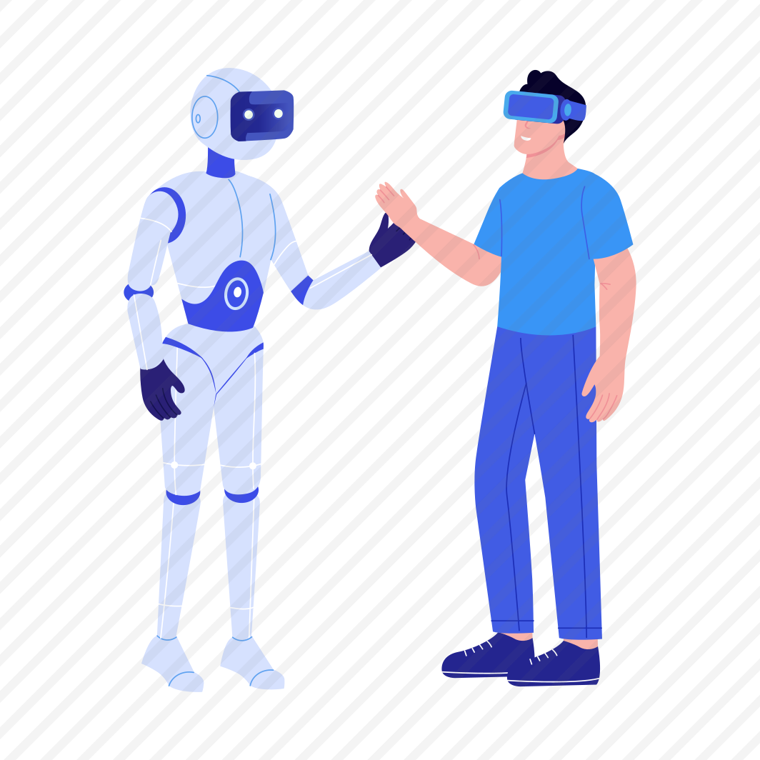 Robot Interaction, Handshaking, Gesture, Communication, Meeting, preview