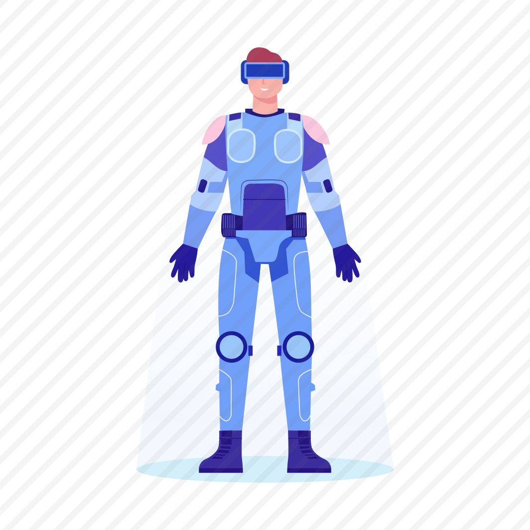 Vr Person, Metaverse, Cyborg, Headset, Technology preview