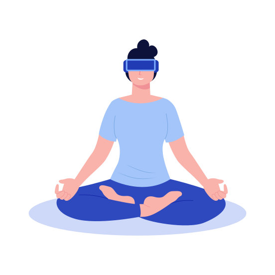 Yoga Meditation, Relaxation, Therapy, Mindfulness, Posing, illustration