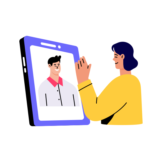 Chat, Talk, Conversation, Communication, Video Call illustration