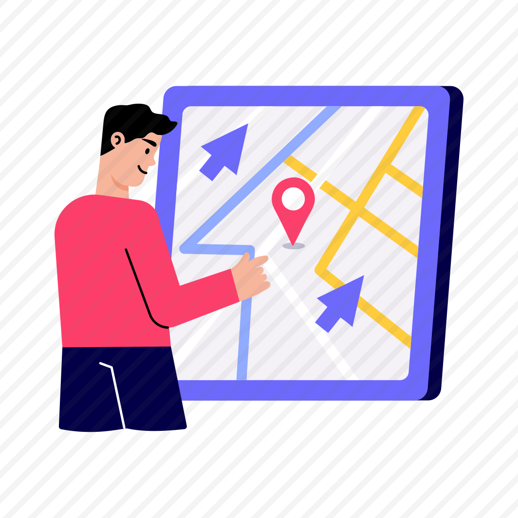 Delivery Location, Navigation, Tracking, Map, Gps preview