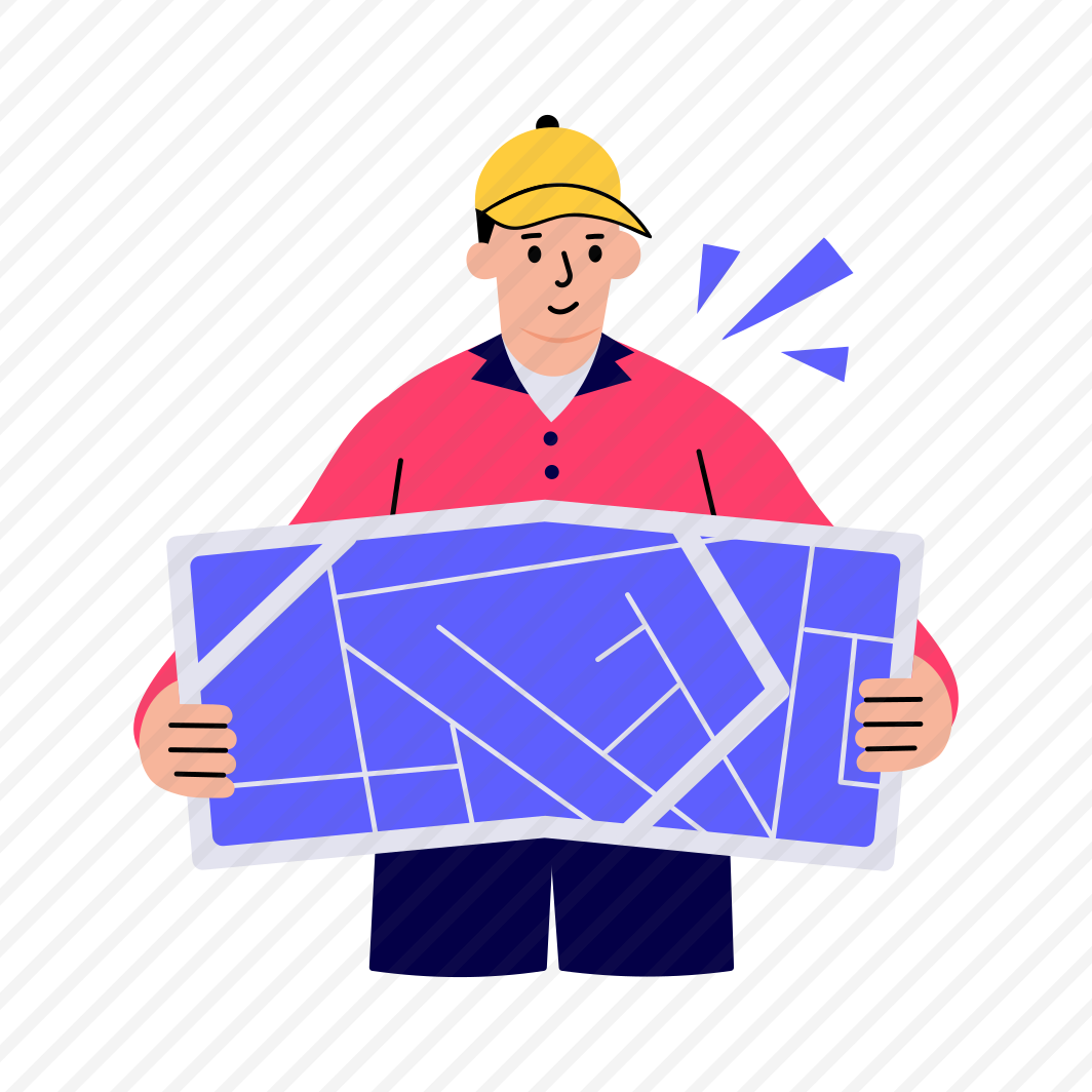 Delivery Route, Map, Directions, Navigation, Location preview