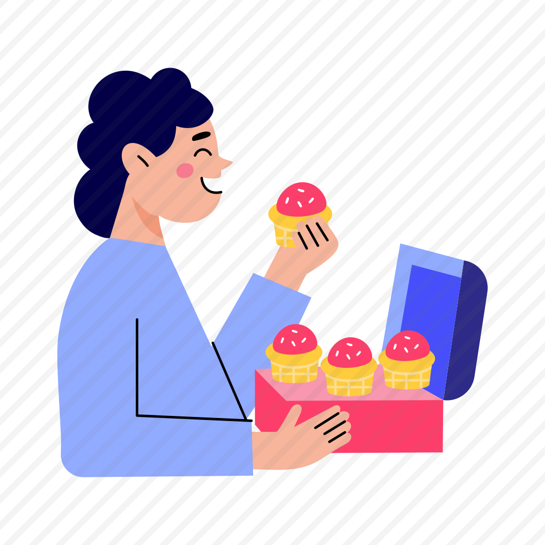 Dessert Delivery, Sweet, Confectionery, Food, Muffins preview