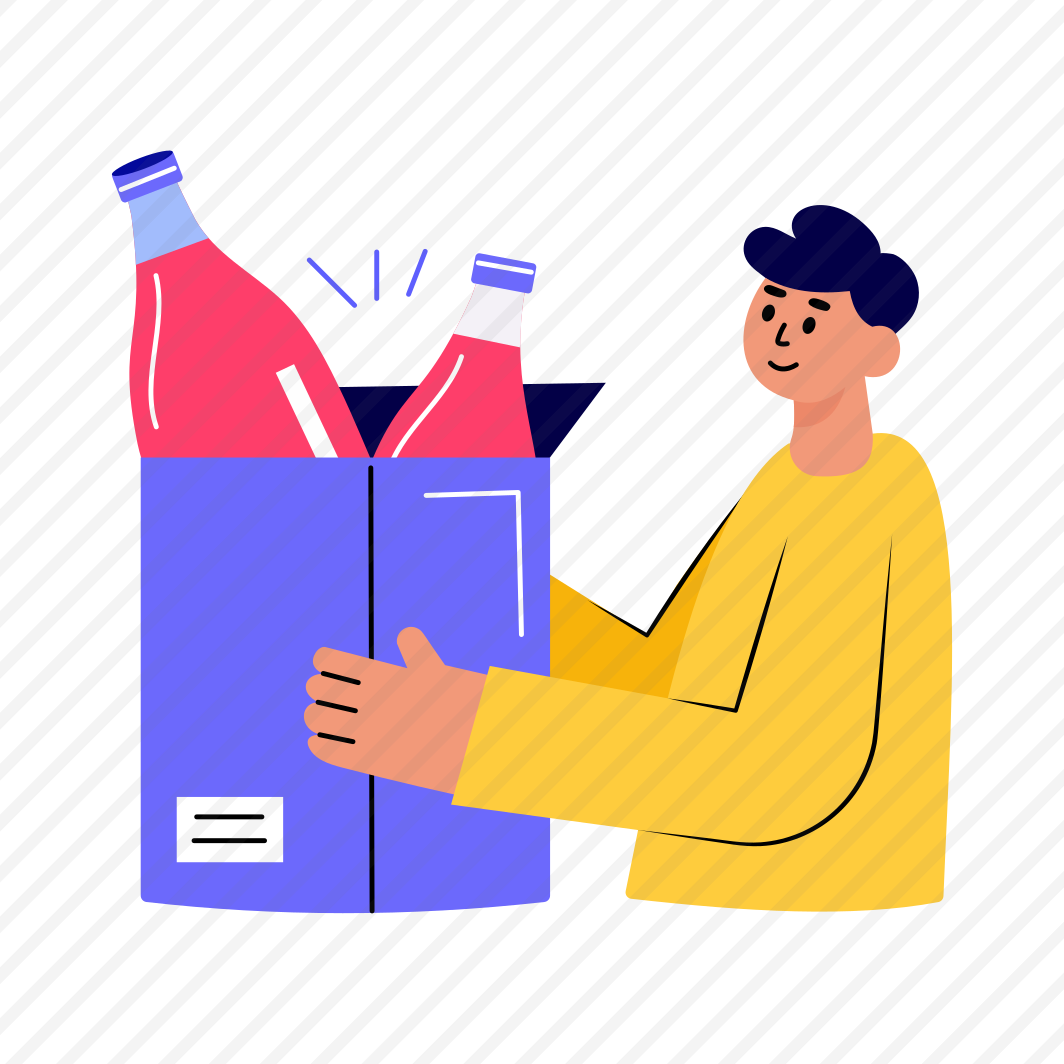 Drink Delivery, Bottles, Beverage, Order, Parcel preview