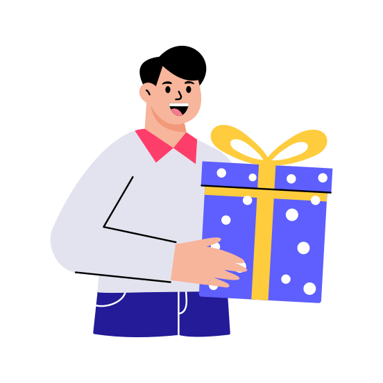 Gift Package, Present, Surprise, Hamper, Parcel illustration