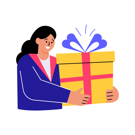 Gift Parcel, Present, Surprise, Hamper, Souvenir illustration
